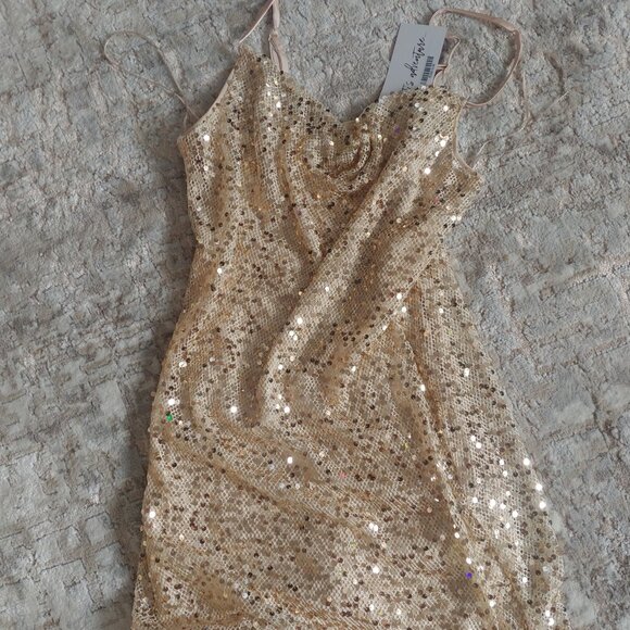 BRAND NEW 12th Tribe Ventura Sequin Crochet Mini Dress size M - Picture 12 of 12
